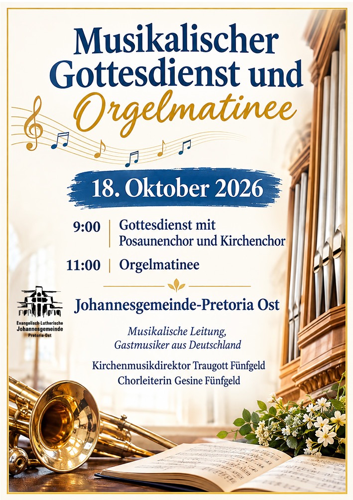 2026 10 18 Musikalischer Gottesdienst und Orgelmatinee